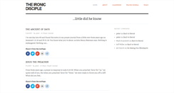 Desktop Screenshot of ironicdisciple.com