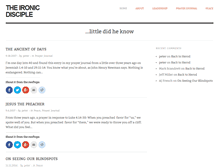 Tablet Screenshot of ironicdisciple.com